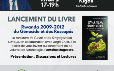 Lancement du livre: Rwanda 2009–2012, Du génocide et des rescapés